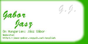 gabor jasz business card